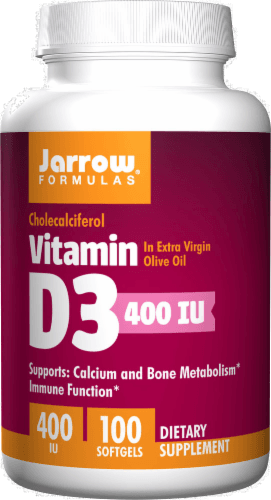 Jarrow Vitamin D-3 400Iu Softgels