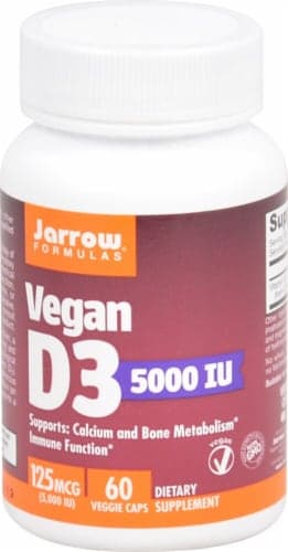 Jarrow Formulas Vegan D3 5000Iu Veggie Caps