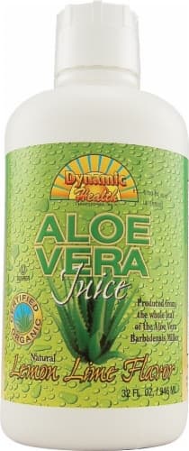 Dynamic Health Organic Lemon Lime Flavor Aloe Vera Juice