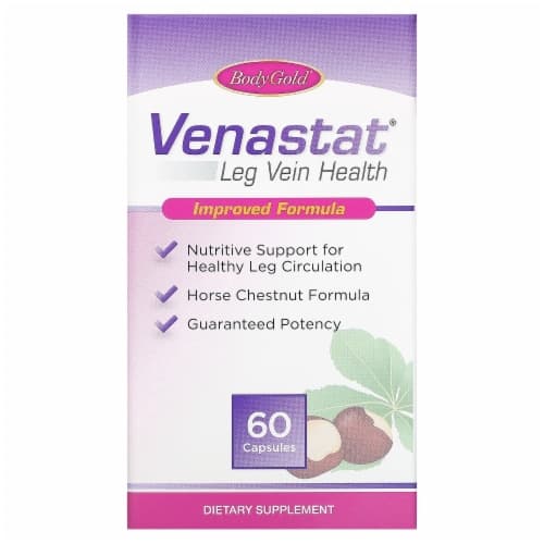 Bodygold Venastat Leg Vein Health - 60 Capsules