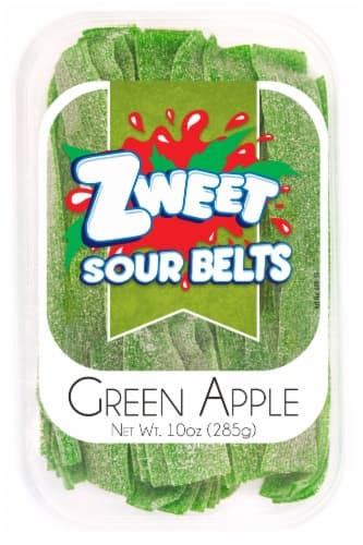 Zweet Sour Belts Green Apple Candy