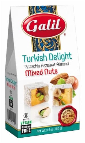 Galil Turkish Delight Pistachio Hazelnut Almond Mixed Nuts