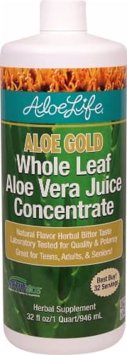 Aloe Life  Whole Leaf Aloe Gold Herbal Bitter Concentrate   Natural
