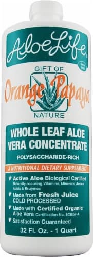 Aloe Life  Whole Leaf Aloe Vera Juice Concentrate   Orange Papaya