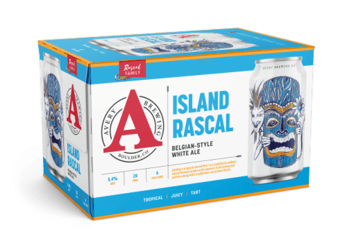 Avery Brewing Beer, Island Rascal, White Ale, Belgian Style