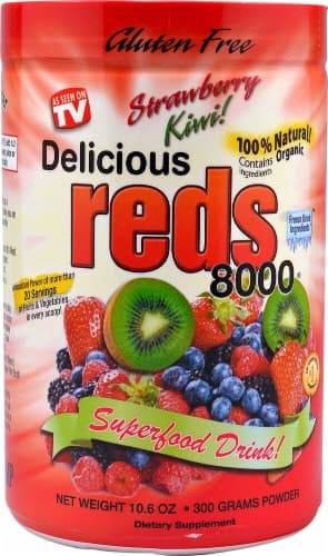Greens World Inc.  Delicious Reds 8000   Strawberry Kiwi