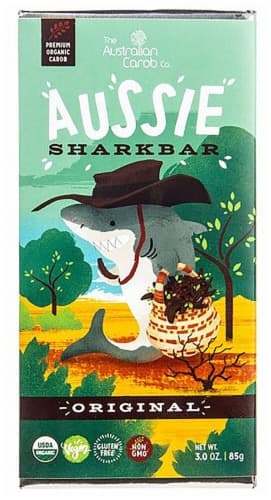 Australian Carob  Organic Aussie Sharkbar Carob Chocolate   Original