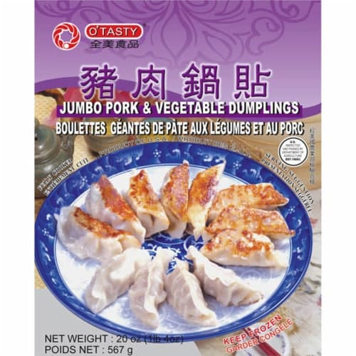 O'Tasty Jumbo Pork & Vegetable Dumplings
