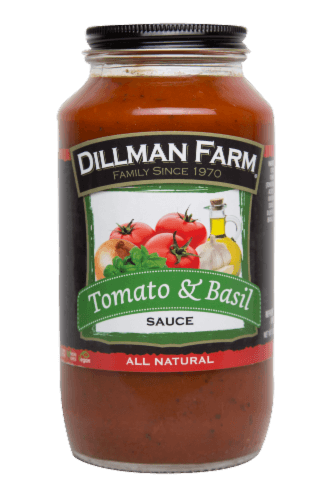 Dillman Farm Vegan Gluten Free Kosher Tomato & Basil Sauce