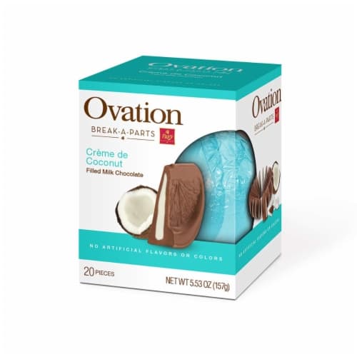 Ovation Break-A-Parts Holiday Creme De Coconut Filled Milk Chocolate