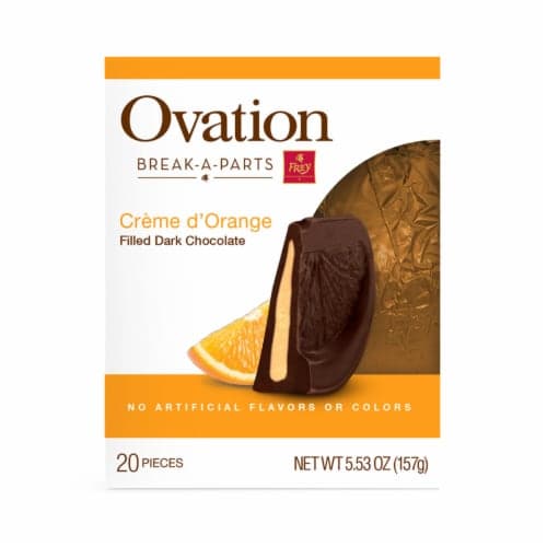 Ovation Break-A-Parts Holiday Creme D'Orange Filled Dark Chocolate