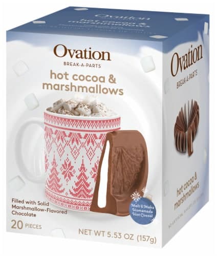 Ovation Break-A-Parts Holiday Hot Cocoa & Marshmallows Milk Chocolate