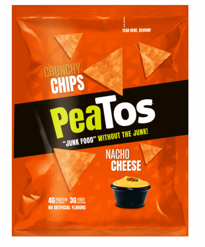 Peatos Nacho Cheese Crunchy Chips