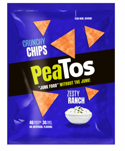 Peatos Zesty Ranch Crunchy Chips