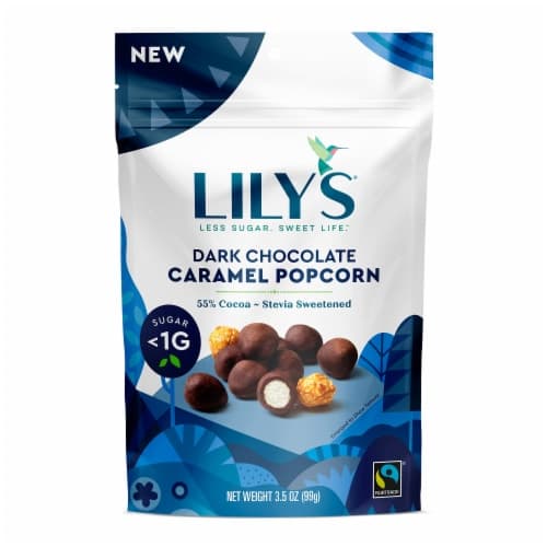 Lily'S Sweets Dark Chocolate Covered Caramel Popcorn