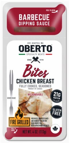 Oberto Fully Cooked Seasoned Chicken Breast Bites