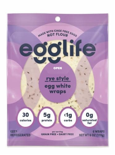 Egglife Rye Style Egg White Wraps