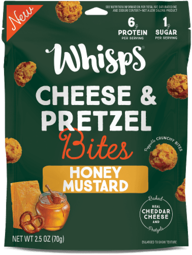 Whisps Honey Mustard Cheese & Pretzel Bites