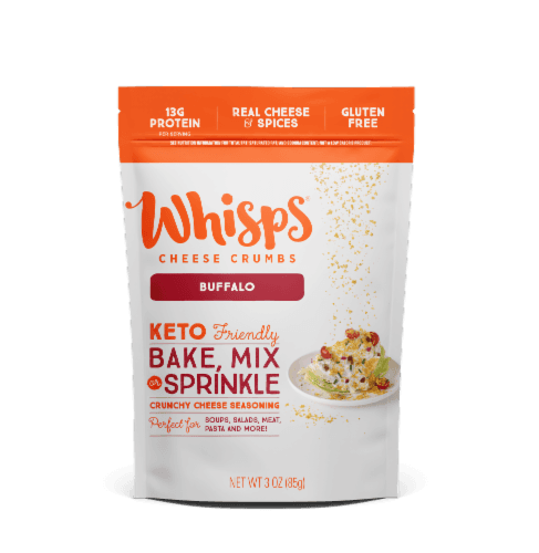 Whisps Buffalo Cheese Crumbs Crunchy Cheese Seasoning