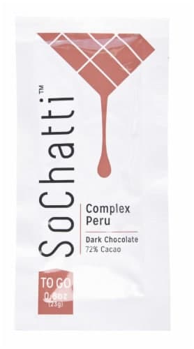 Sochatti Complex Peru 72% Cacao Dark Chocolate To Go Pouch