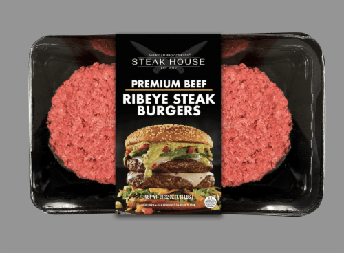 American Bbq Company Steak House Premium Beef Ribeye Steak Burgers