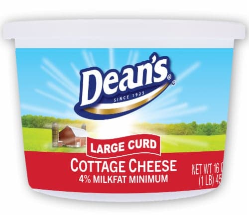 Dean'S 4% Milkfat Large Curd Cottage Cheese