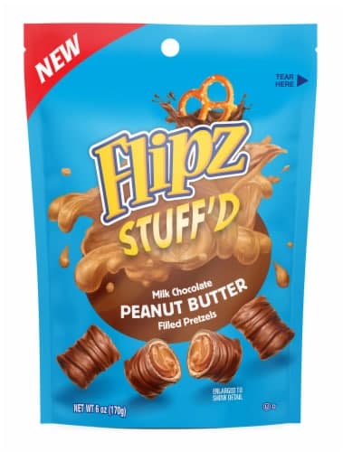 Flipz Stuff'D Milk Chocolate Peanut Butter Filled Pretzels
