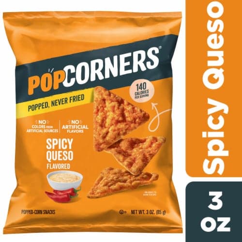 Popcorners Popped Corn Snacks Spicy Queso