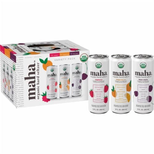 Maha Organic Hard Seltzer Variety Pack ( Oz