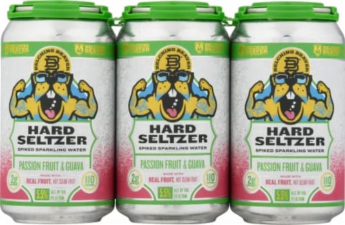 Belching Beaver Brewery Hard Seltzer, Passion Fruit & Guava