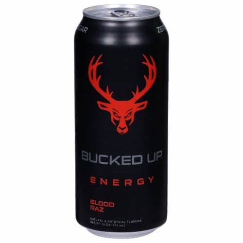 Bucked Up Energy Blood Raz Energy Drink