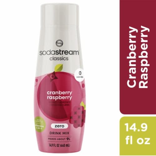 Sodastream Cranberry Raspberry Zero Calorie Sparkling Water Drink Mix