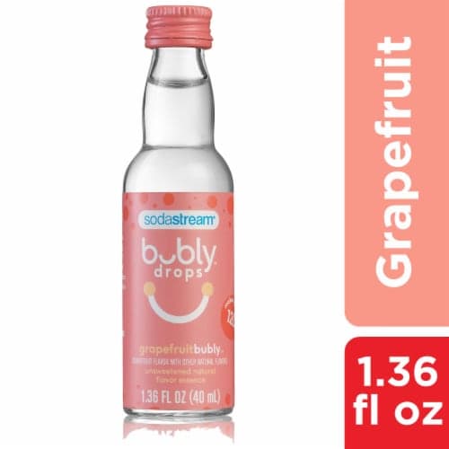 Sodastream Bubly Drops Grapefruit Unsweetened Natural Flavor Essence