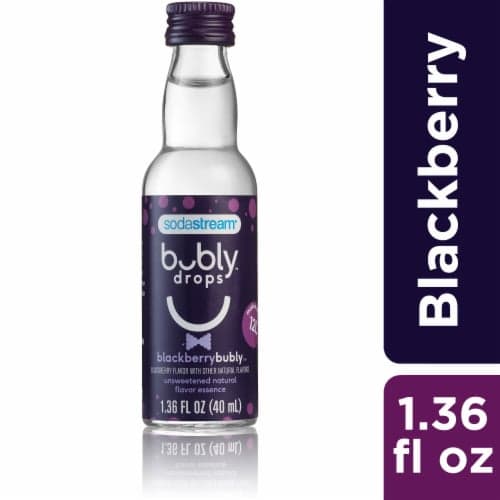 Sodastream Bubly Drops Blackberry Bubly Unsweetened Natural Flavor Essence