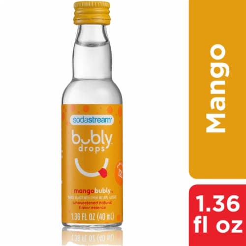 Sodastream Bubly Drops Mango Unsweetened Natural Flavor Essence