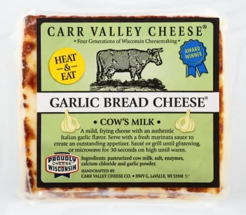 Carr Valley Cheese Garlic Bread Cheese Frying Cheese