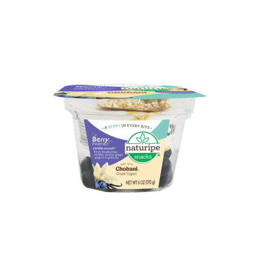 Naturipe Vanilla Crunch Chobani Greek Yogurt Berry Parfait