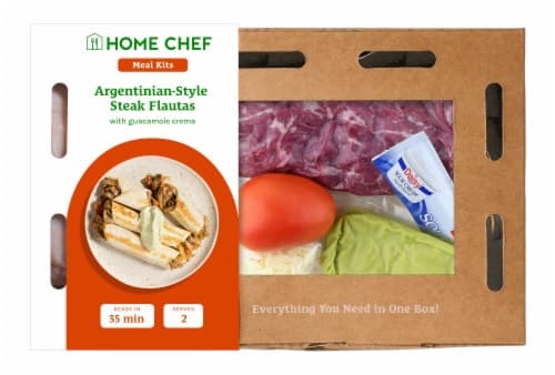 Home Chef Meal Kit Argentinean Steak Flautas With Avocado Crema