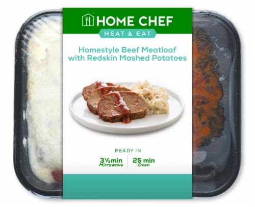 Home Chef Heat And Eat Homestyle Meatloaf With Redskin Mashed Potatoes