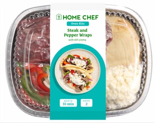 Home Chef Oven Kit Steak And Pepper Wraps