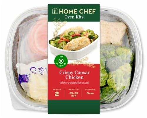 Home Chef Oven Kit Crispy Caesar Chicken With Roasted Broccoli