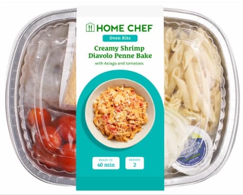 Home Chef Oven Kit Creamy Shrimp Diavolo Penne Bake