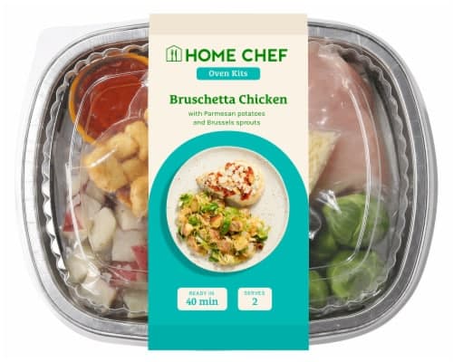 Home Chef Oven Kit Bruschetta Chicken With Parmesan Potatoes And Shaved Brussels Sprouts
