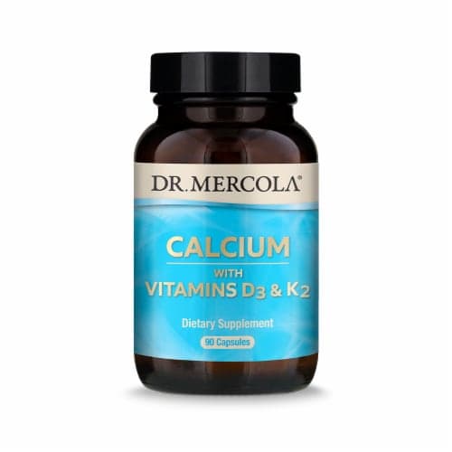 Mercola Calcium With Vitamins D3 & K2 Dietary Supplement Capsules