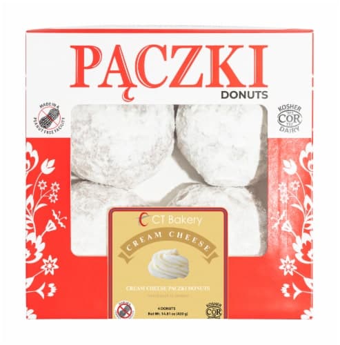 Ct Bakery Yeast Powdered Suger Cream Cheese Filled Donuts
