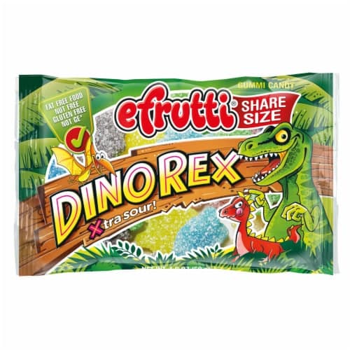 Efrutti Dinored Xtra Sour Gummi Candy Share Size