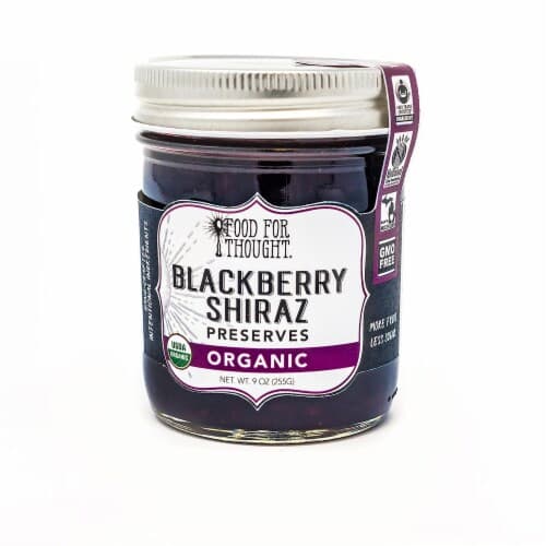 Blackberry Shiraz Preserves; Organic, All Natural, Gmo Free, Fair Trade