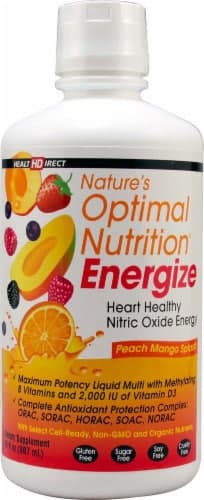 Health Direct  Nature'S Optimal Nutrition Energizer   Peach Mango Splash