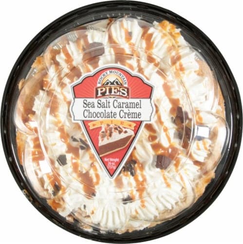 Rocky Mountain Pies Sea Salt Caramel Chocolate Creme Pie