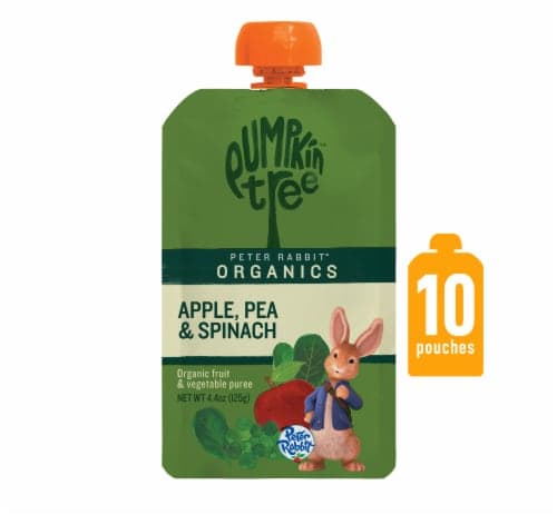 Peter Rabbit Organics Apple Pea & Spinach Puree Baby Pouches